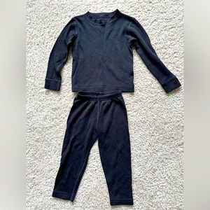 menique 100% merino wool (250gsm) set - black